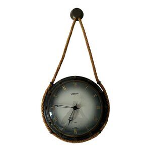 Vintage Atlanta 7 Jewel 8 Day Nautical Rope Wall Clock – Made in Western Germany